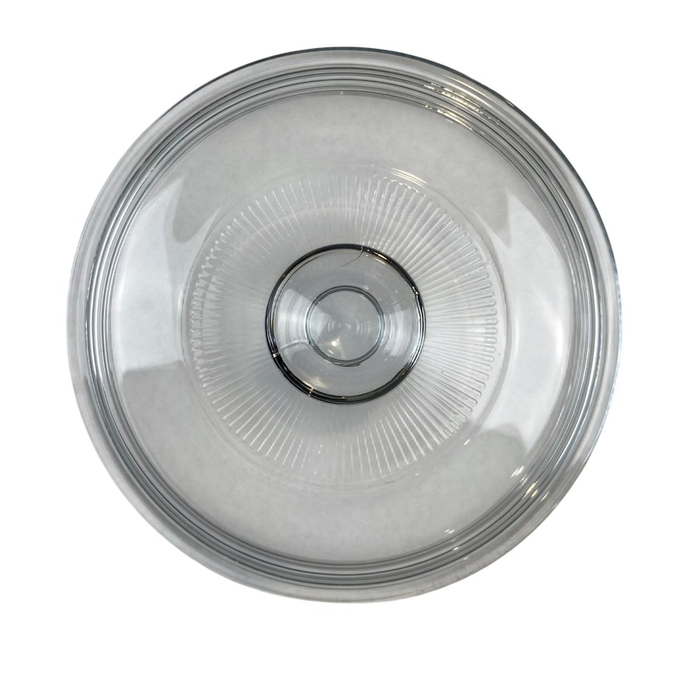 Vintage Pyrex G5C 20 Glass Lid Clear Sunburst Pattern 7.25 Inch Replacement